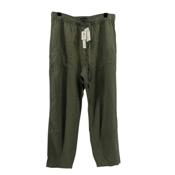 Sanctuary Go Easy Women’s Pine Green Drawstring Pull-On Pants XL NWT Lyocell - Picture 2 of 16